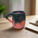 Night Oxide Mug — Sculpted Shine in Beldi Ceramic