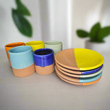 Tazrart Cup & Saucer — Moroccan Camaïeu in Handcrafted Ceramics