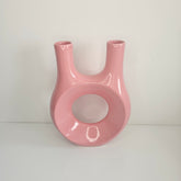 Amazigh Luna Rose Vase — Contemporary Handmade Ceramic Sculpture