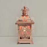 Medina Copper Tealight Holder — Oriental Cut Metal Candle Holder