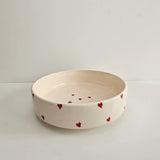 Tayri Heart Bowls — Set of 3 Berber Ceramic Bowls