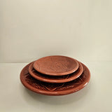 Set of 3 Tizwelt Plates — Traditional Berber Ceramic Tableware