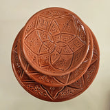 Set of 3 Tizwelt Plates — Traditional Berber Ceramic Tableware