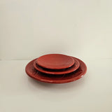 Set of 3 Tizwelt Plates — Traditional Berber Ceramic Tableware