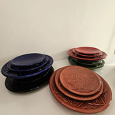 Set of 3 Tizwelt Plates — Traditional Berber Ceramic Tableware