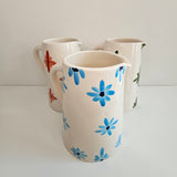 Amazigh Flower Carafe — Hand-Painted Ceramic Pitcher 1.5L