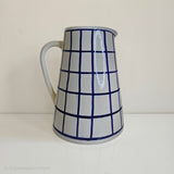 Carafe Grid Amazigh — Pichet en Céramique Artisanale 1.5L