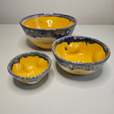 Shards of the Atlas — Sapphire Blue Ocher Ceramic Bowl Service