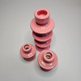 Trio of Ceramic Candle Holders – Glossy Finish