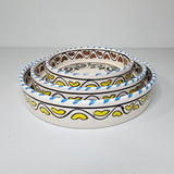 Essaouira Sun — Set of Ceramic Bowls with Berber Hearts