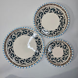 Essaouira Sun — Set of Ceramic Bowls with Berber Hearts