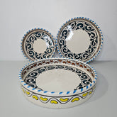 Essaouira Sun — Set of Ceramic Bowls with Berber Hearts