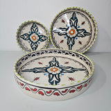 Essaouira Sun — Set of Ceramic Bowls with Berber Hearts