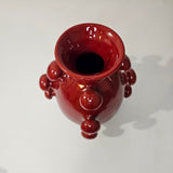 Éclosion Grenat – Vase Sculptural Organique