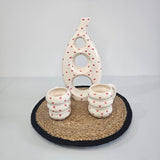 Tayri Duo Gift Set – Sculpture Vase & Set of Two Mugs