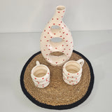 Tayri Duo Gift Set – Sculpture Vase & Set of Two Mugs