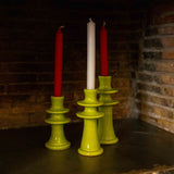 Trio of Ceramic Candle Holders – Glossy Finish