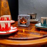 Koutoubia Handmade Ceramic Tealight & Incense Burner