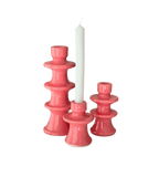 Trio of Ceramic Candle Holders – Glossy Finish