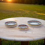 Essaouira Sun — Set of Ceramic Bowls with Berber Hearts