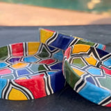 Zellige Festival — Set of Multicolored Ceramic Bowls
