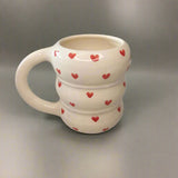 Tasse Tazlit Berbère — Mug Cœur d’Amour en Céramique Artisanale