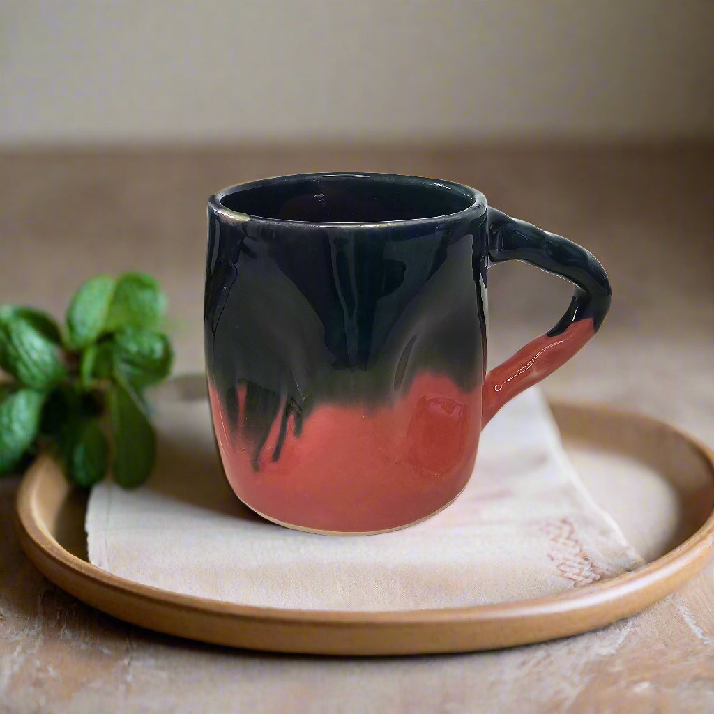 Tasse Nuit Oxyde — Éclat Sculpte en Céramique Beldi