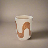 Tasse Tafoukt Amazigh — Coupe Café Soleil en Céramique Artisanale