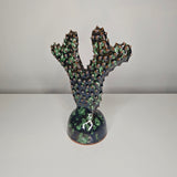 Cactus Tamgroute — Sculpture Déco Berbère en Céramique Artisanale