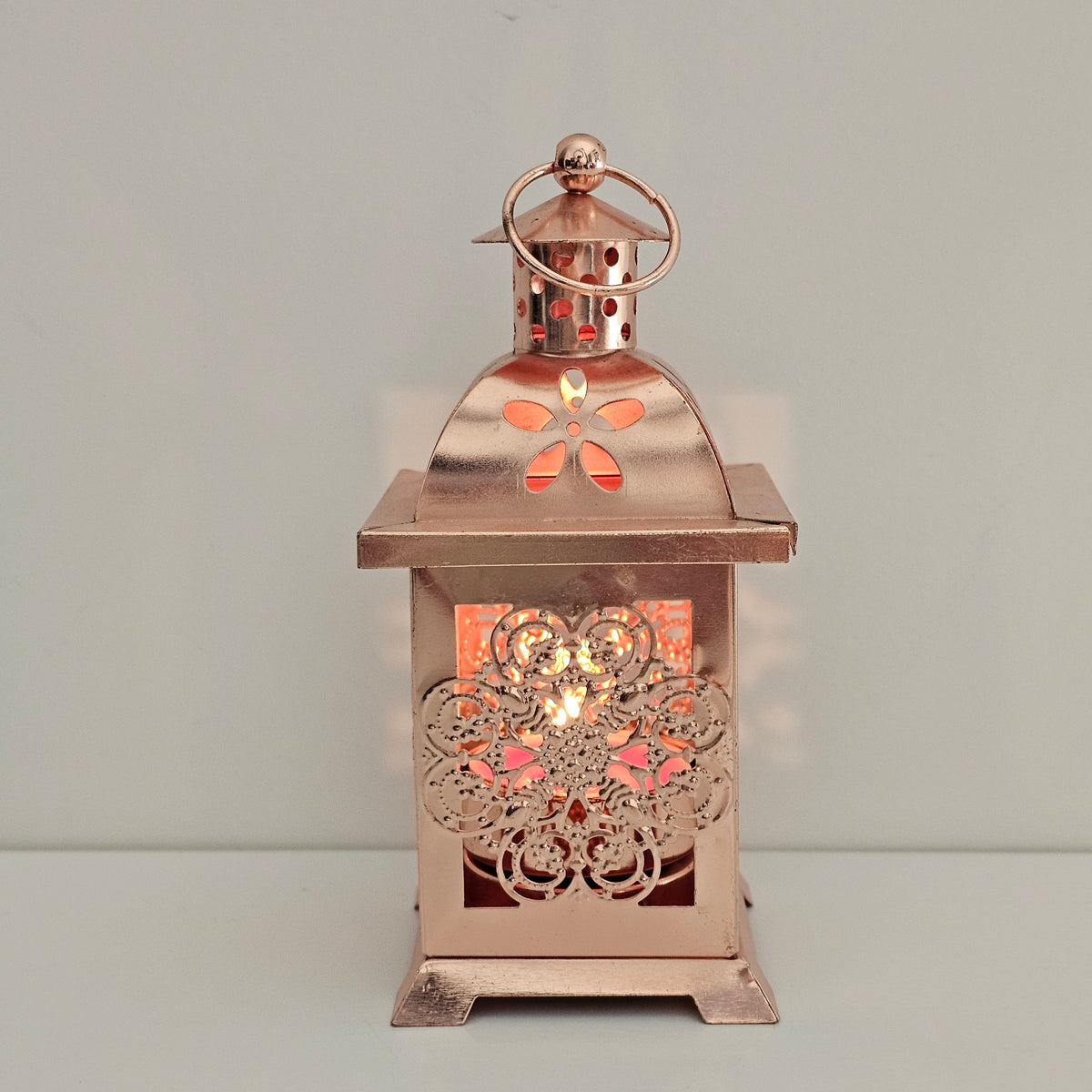 Photophore cuivre Medina — Bougeoir Oriental en Métal Découpé