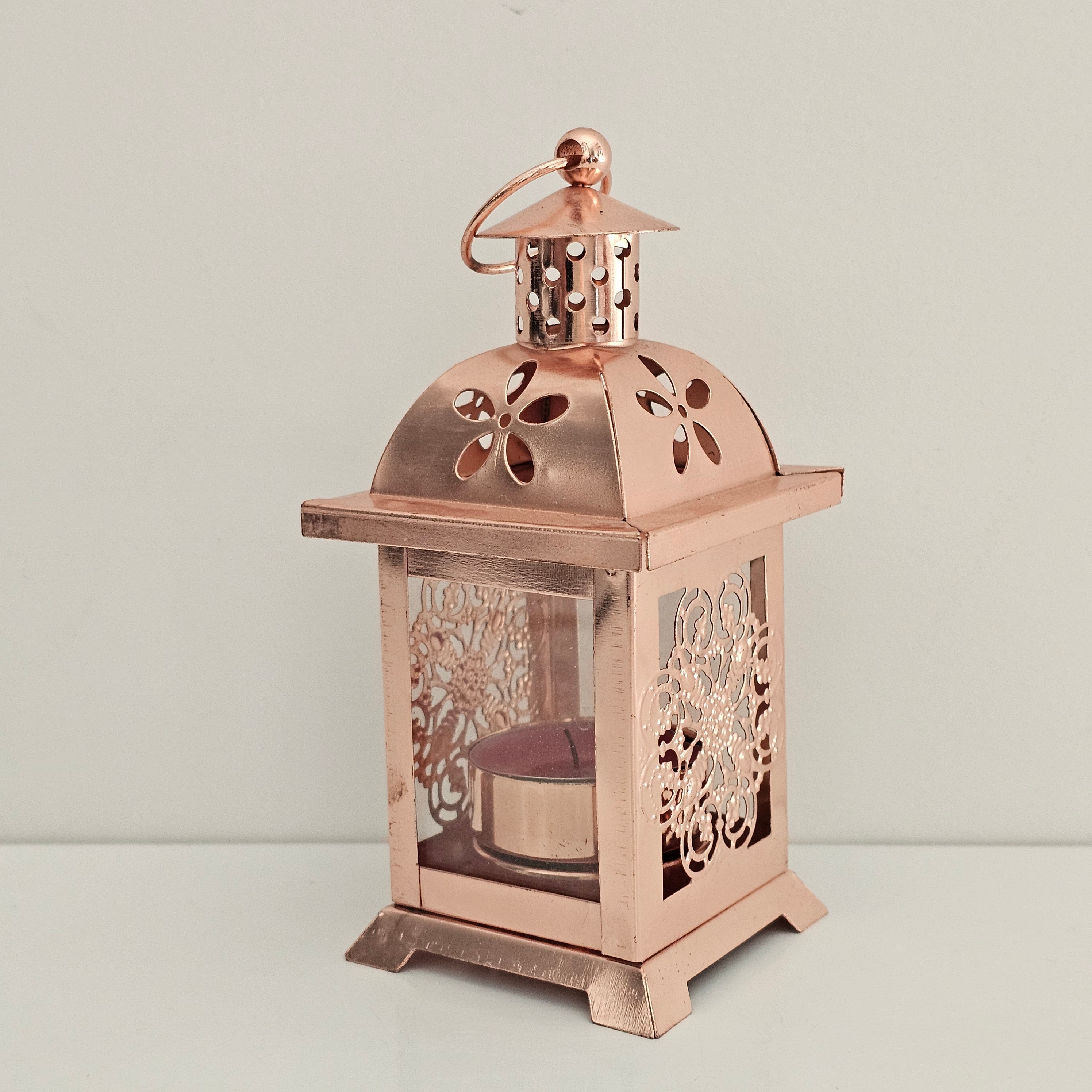 Photophore cuivre Medina — Bougeoir Oriental en Métal Découpé