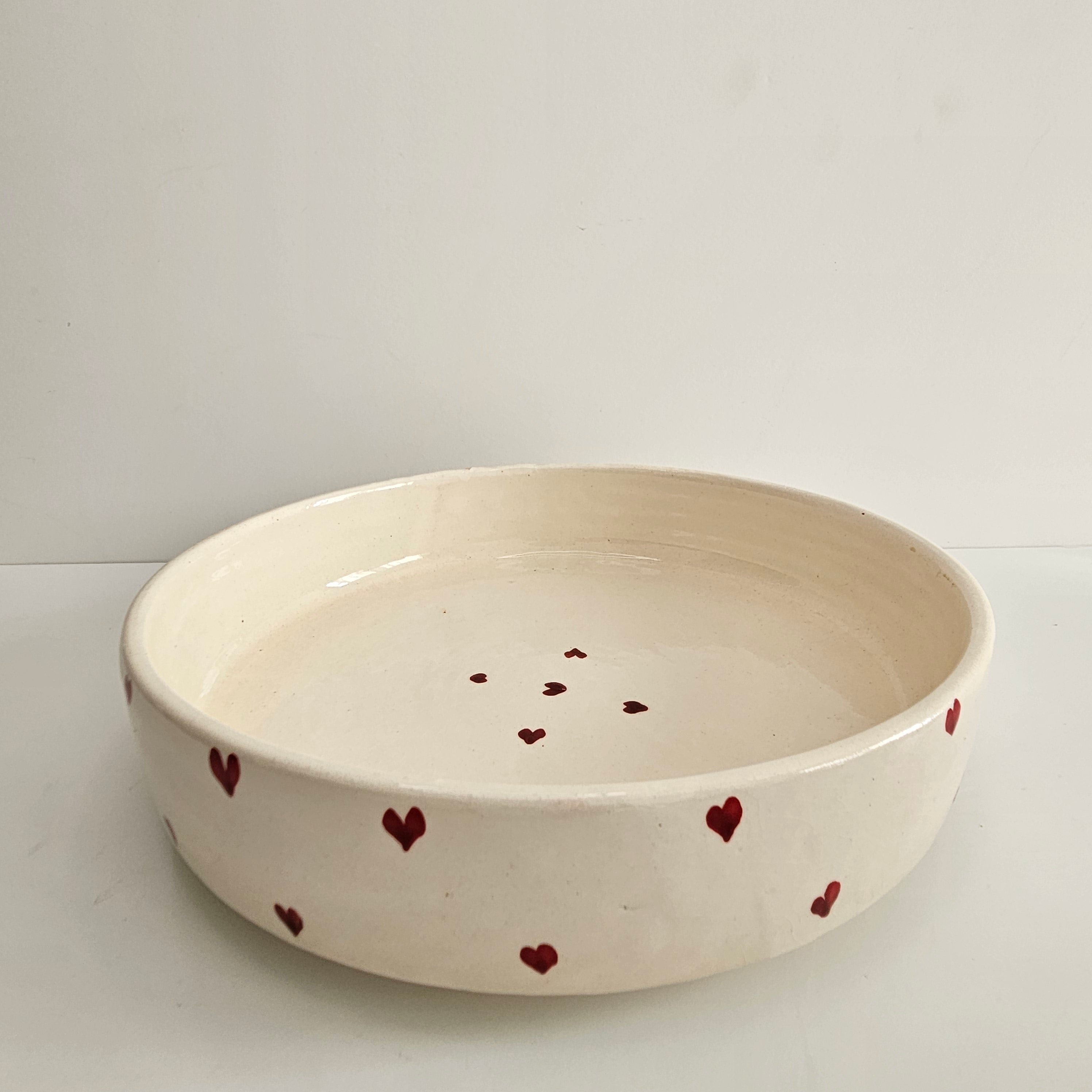 Coupelles Tayri Cœurs — Set de 3 Coupelles Berbères en Céramique Artisanale