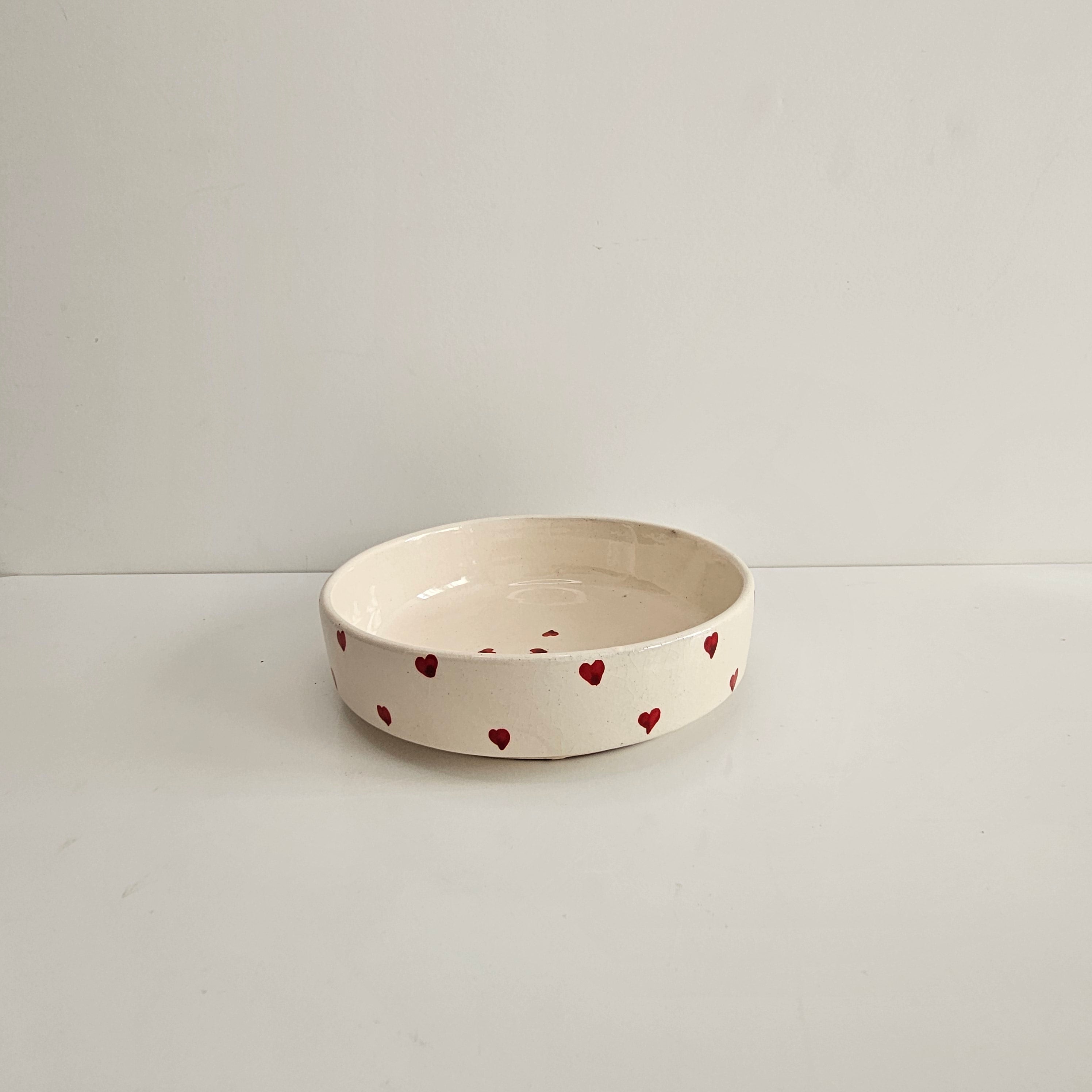 Coupelles Tayri Cœurs — Set de 3 Coupelles Berbères en Céramique Artisanale