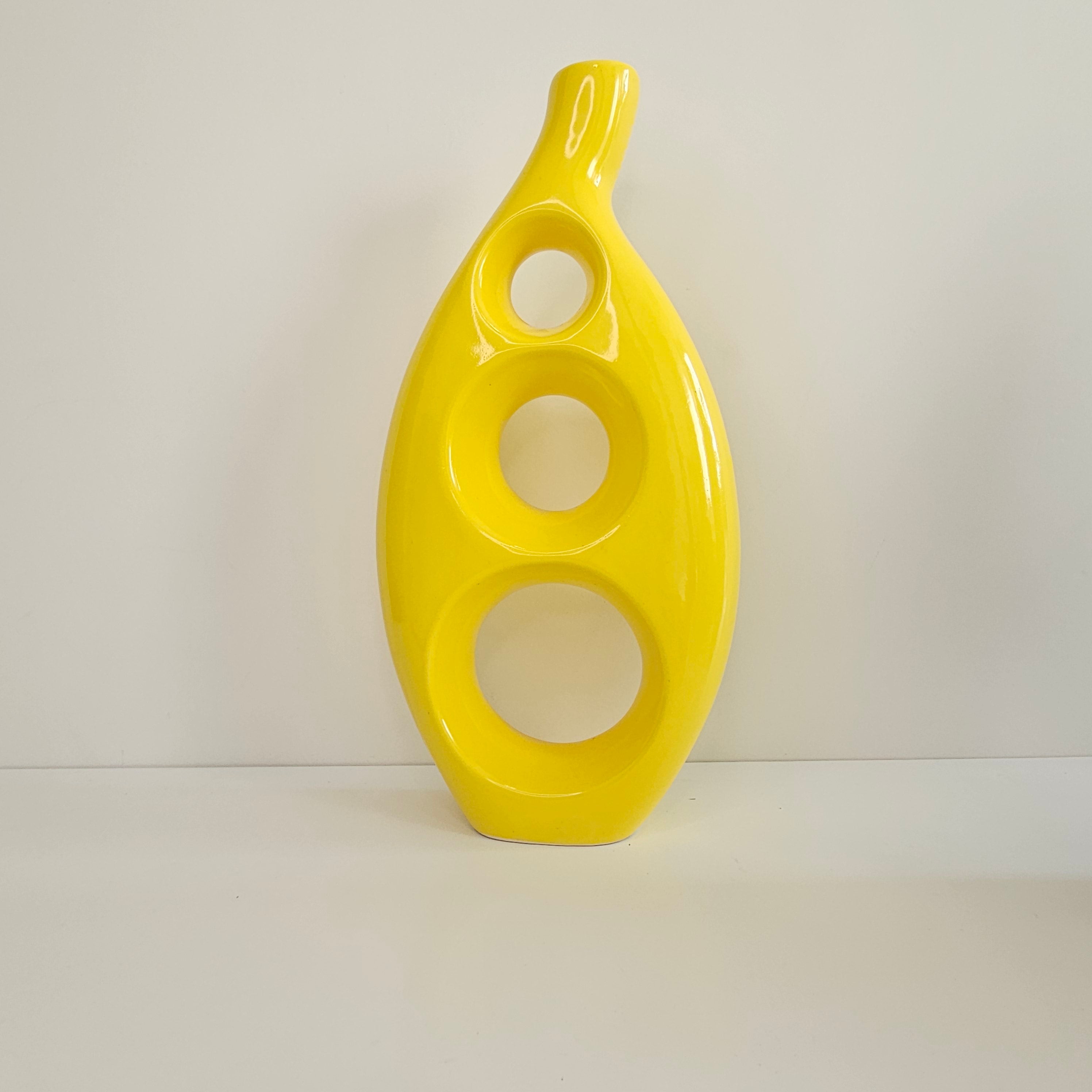 Vase Oulmès — Sculpture Design Berbère en Céramique Artisanale