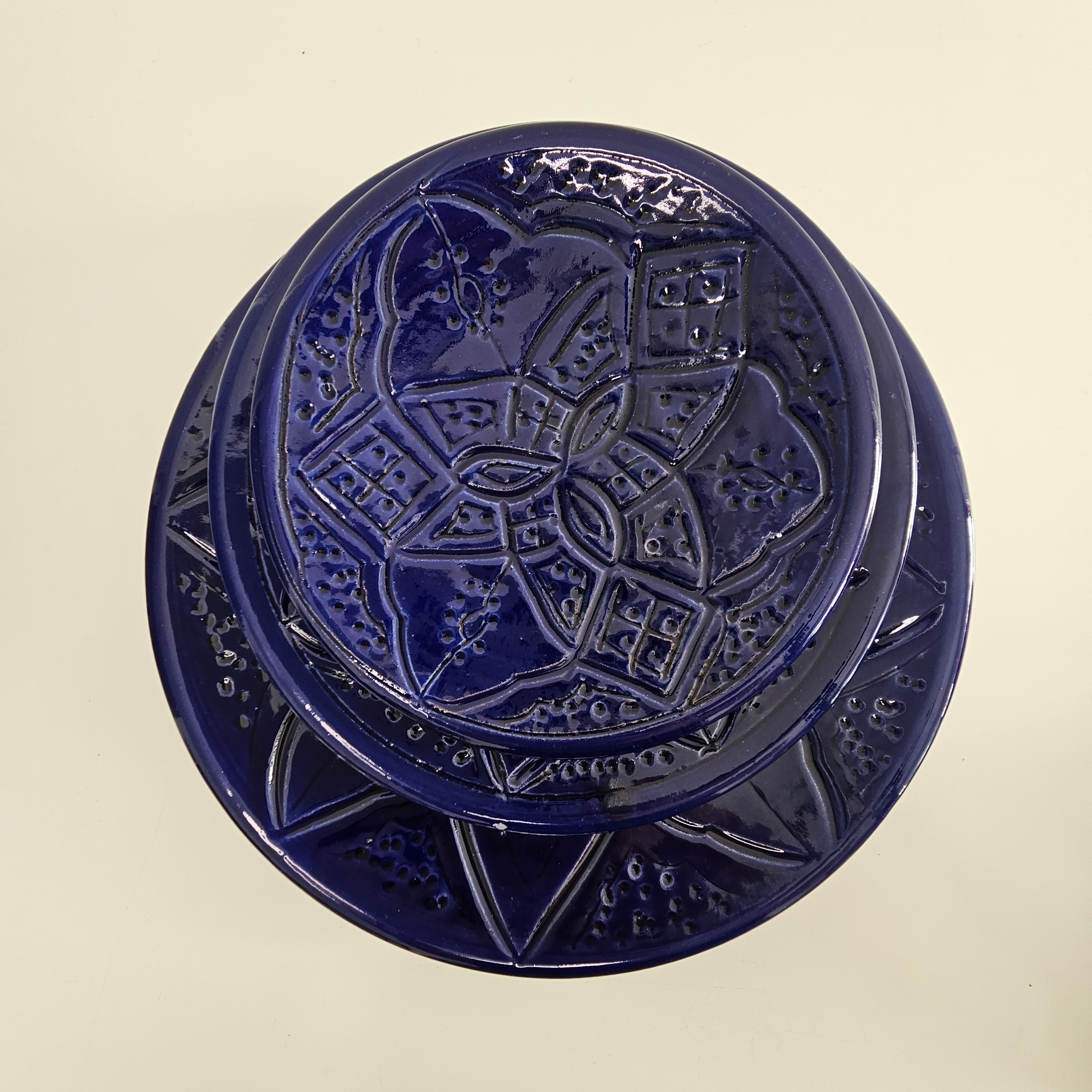 Set de 3 Assiettes Tizwelt — Vaisselle Berbère en Céramique Traditionnelle