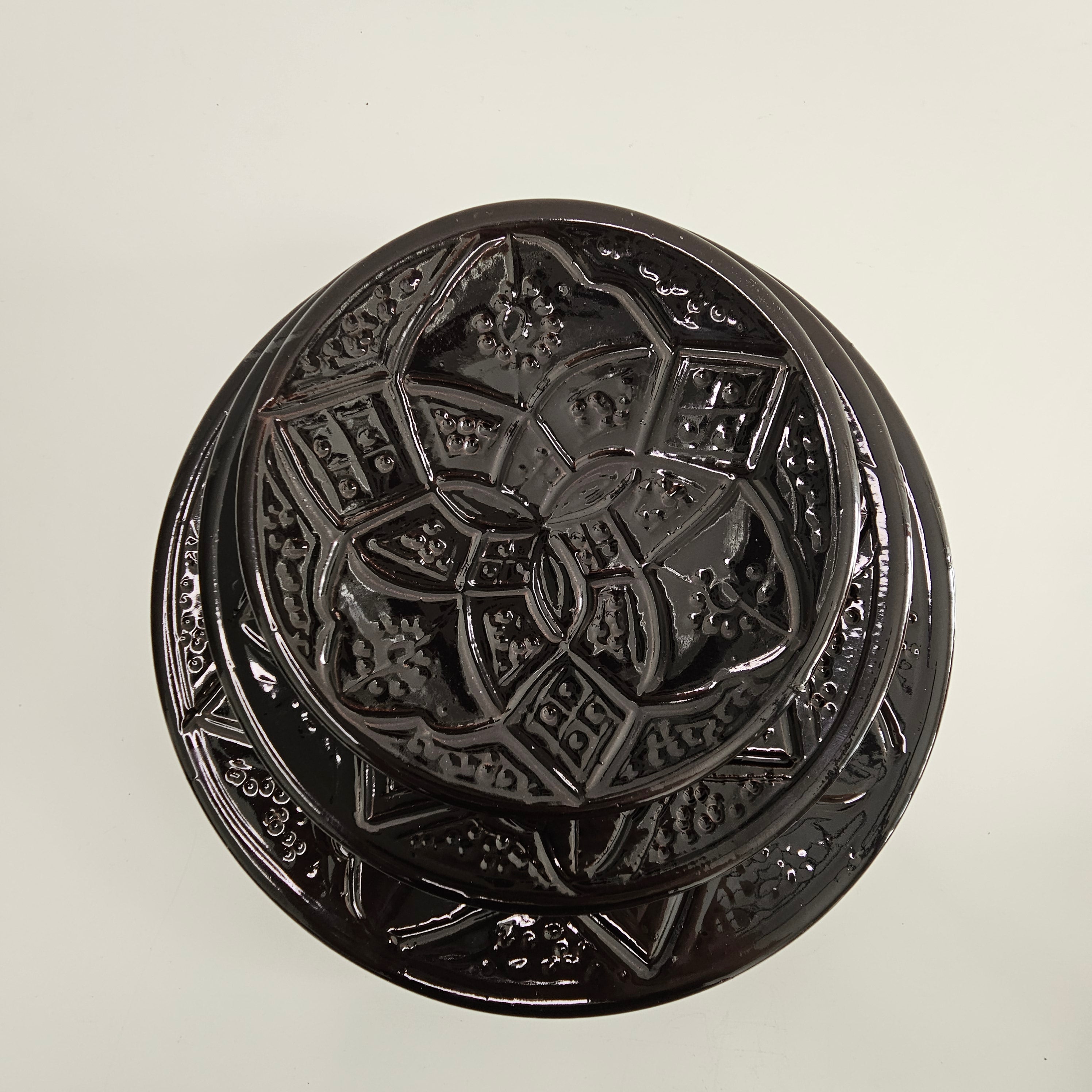 Set de 3 Assiettes Tizwelt — Vaisselle Berbère en Céramique Traditionnelle