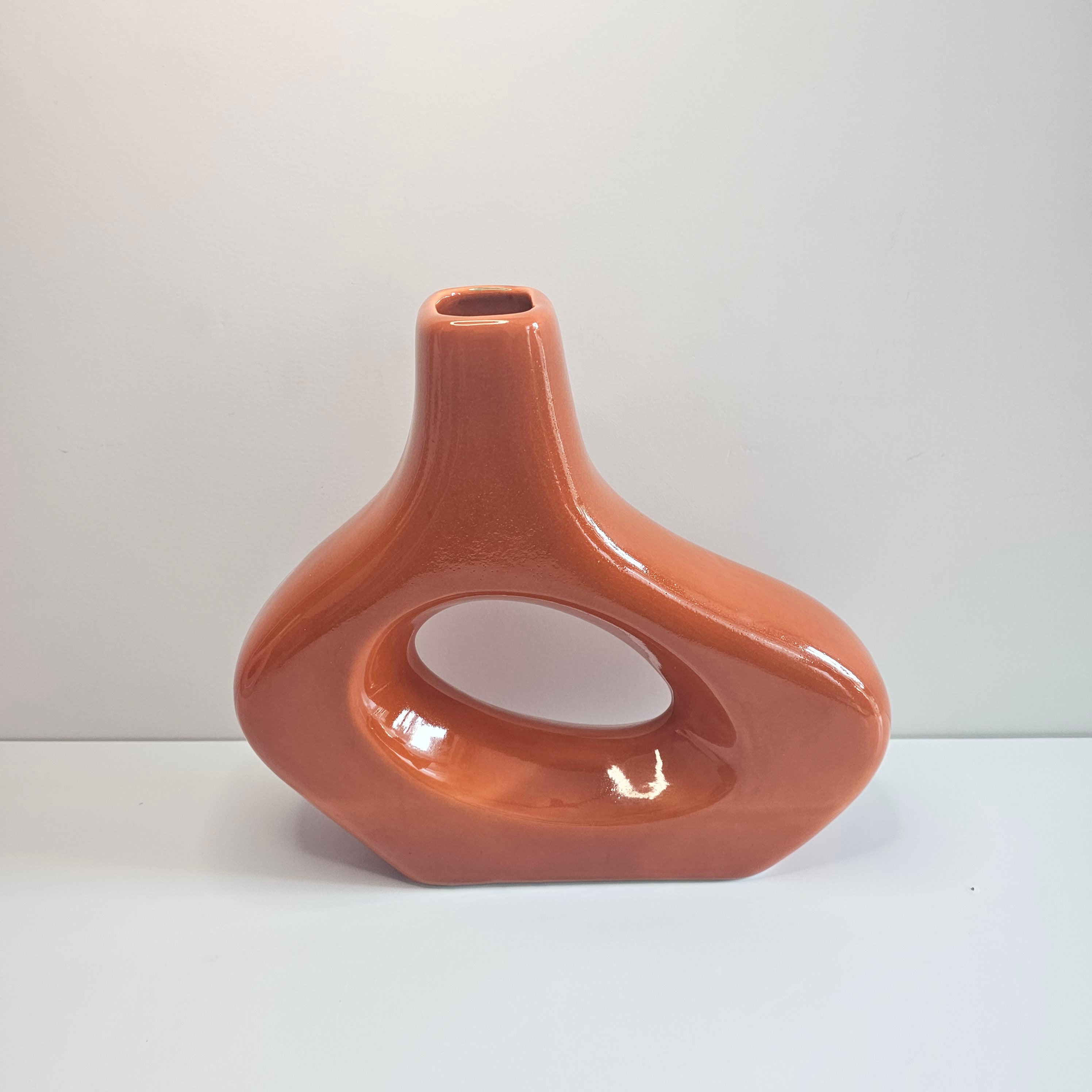 Vase Afriq Orbit — Sculpture Design en Céramique Artisane
