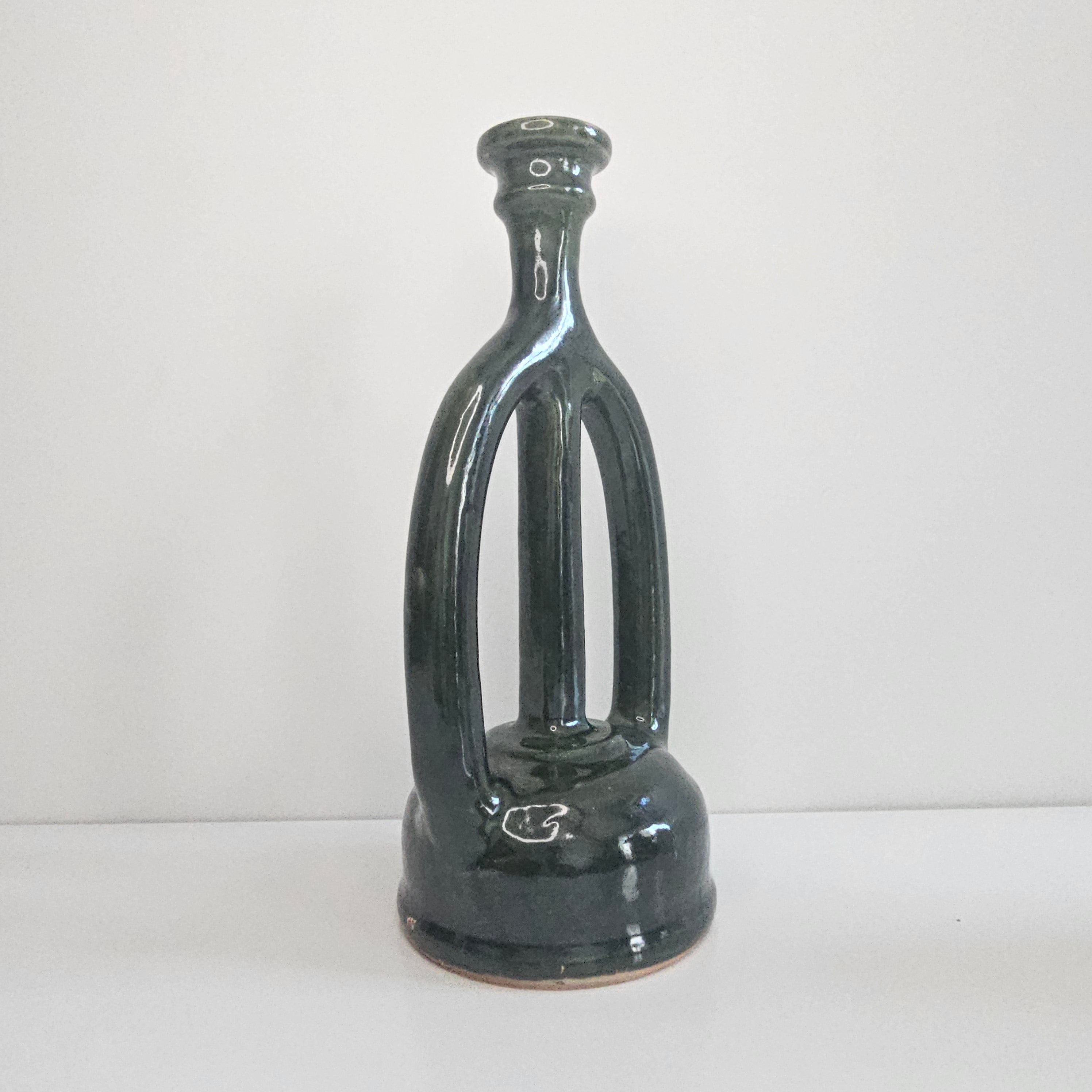 Bougeoir Tamgroute Tazart — Sculpture en Céramique Artisanale