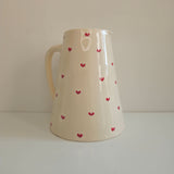 Carafe Esquisse ou Carafe Cœurs — Art Mural en Céramique Artisanale 1.5L