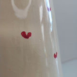 Carafe Esquisse ou Carafe Cœurs — Art Mural en Céramique Artisanale 1.5L