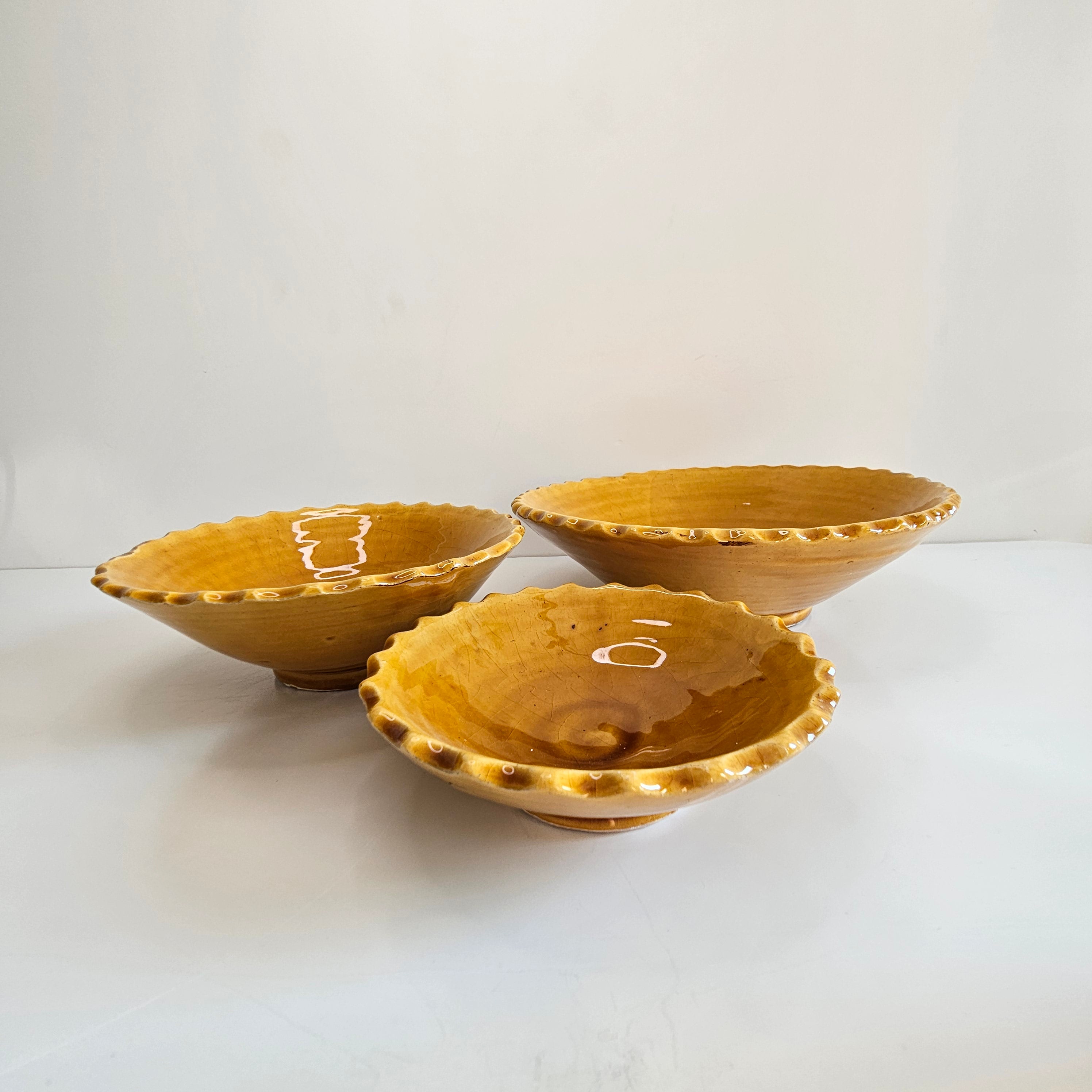 Set de 3 Coupelles Atlas — Vaisselle Artisane en Céramique
