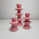 Trio of Ceramic Candle Holders – Glossy Finish