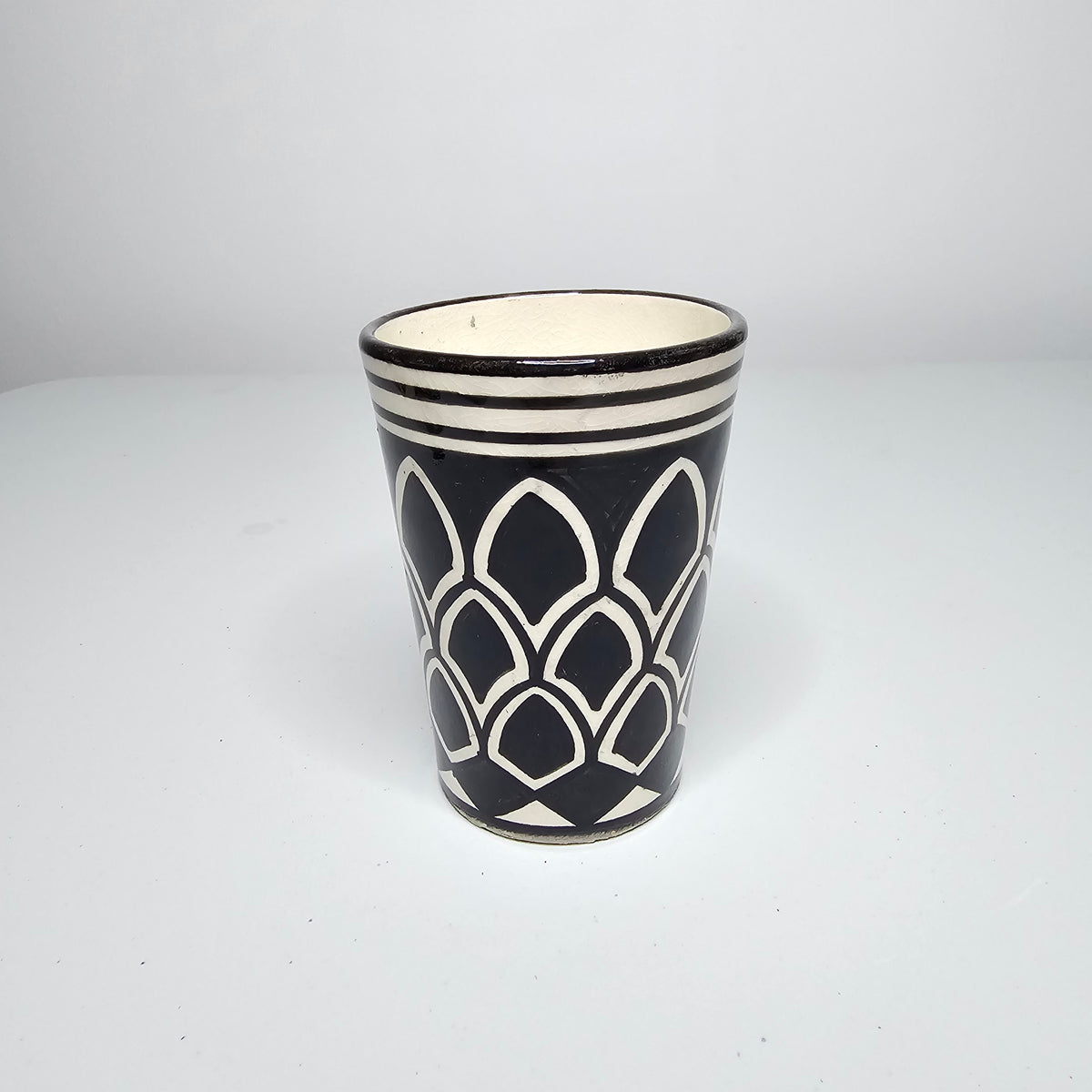 Safi Noir Majorelle – Tumbler Lotus Zellige
