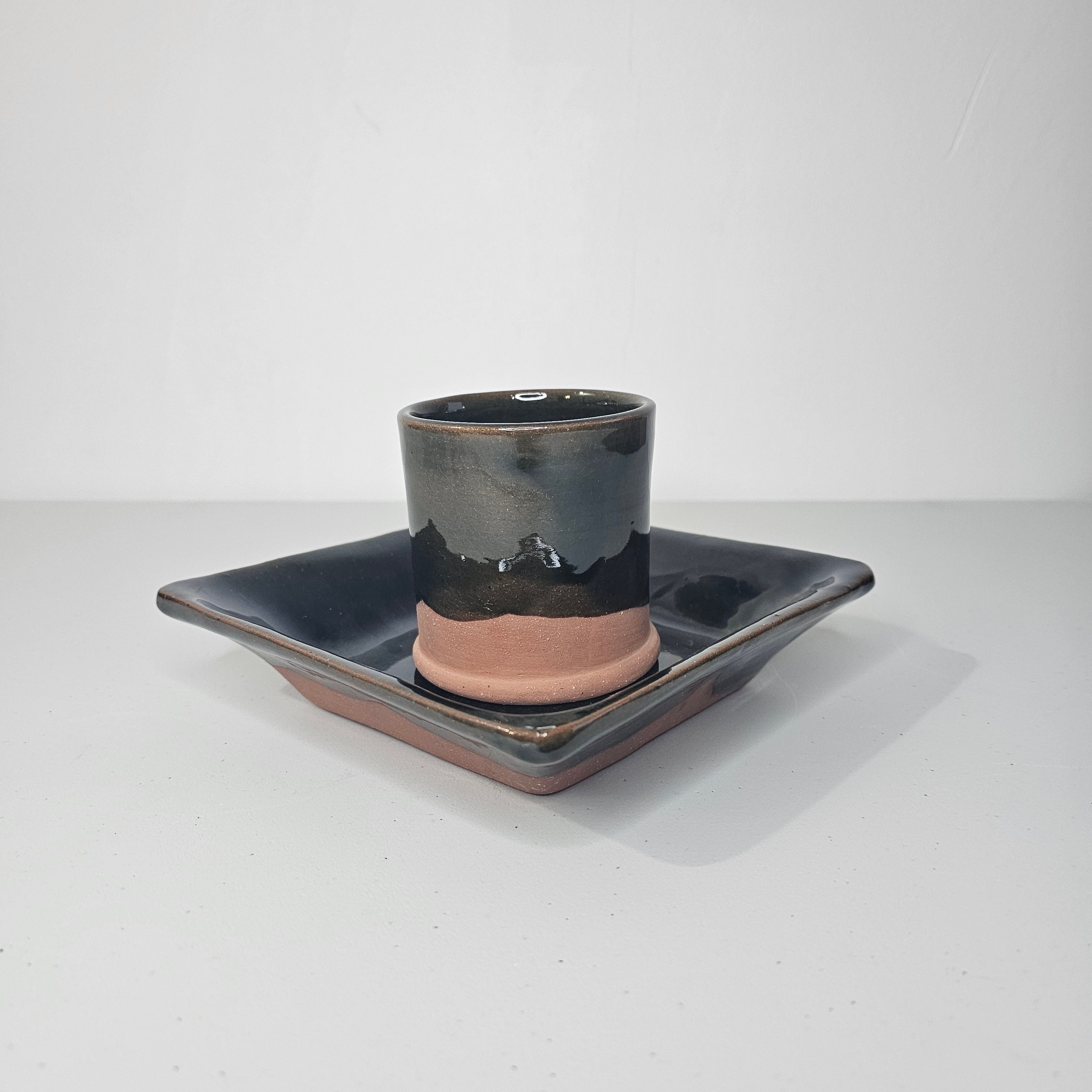 Tamegroute Duo – Mug & Plateau Carré
