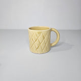 Berber Grid – Tadelakt Engraved Mug