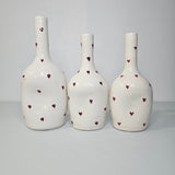 Tayri Trio – Ceramic Heart Vases