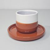 NeoTerra – Coffee Cup &amp; Saucer Earth/White