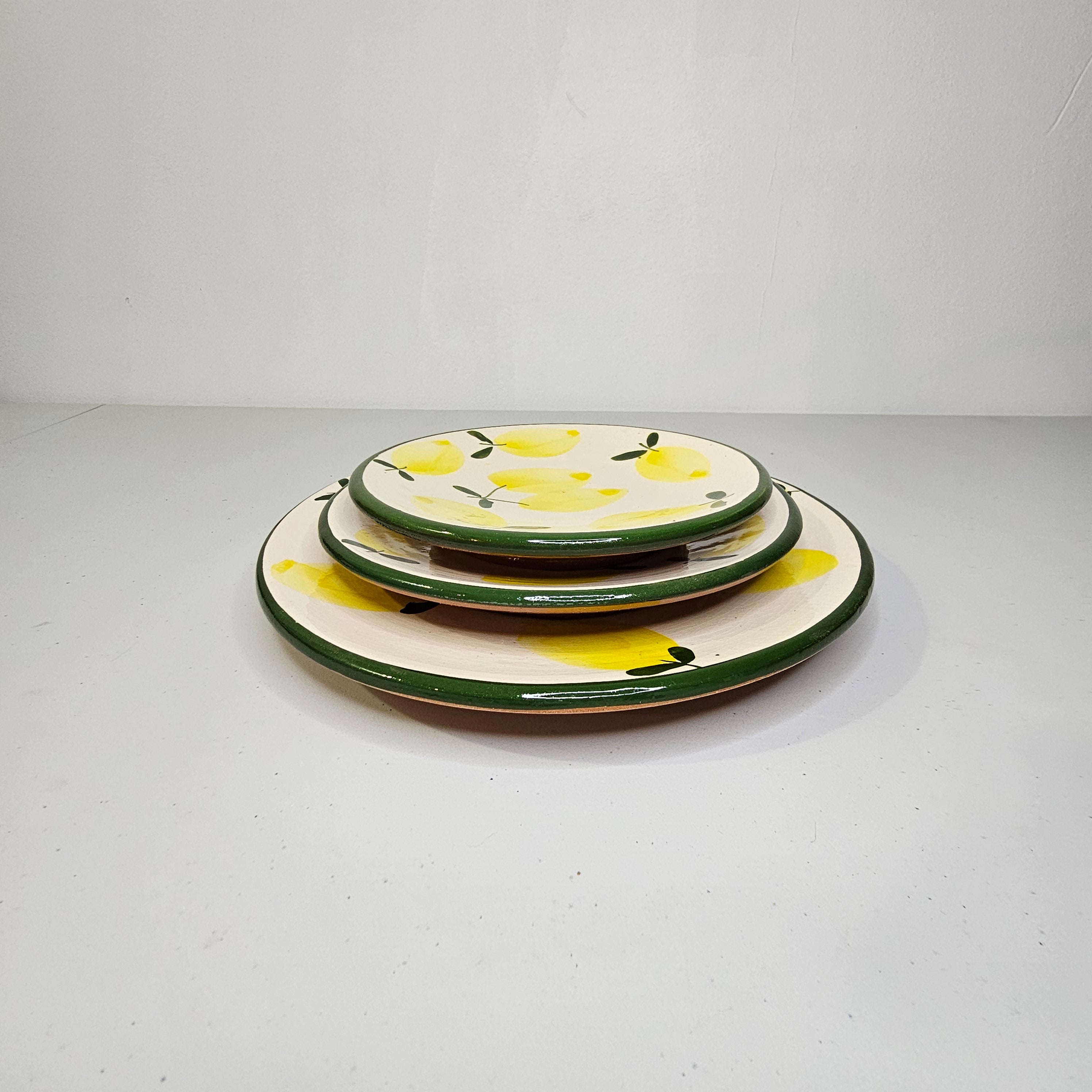 Atlas Lemon Tree – Set of 3 Ceramic Plates