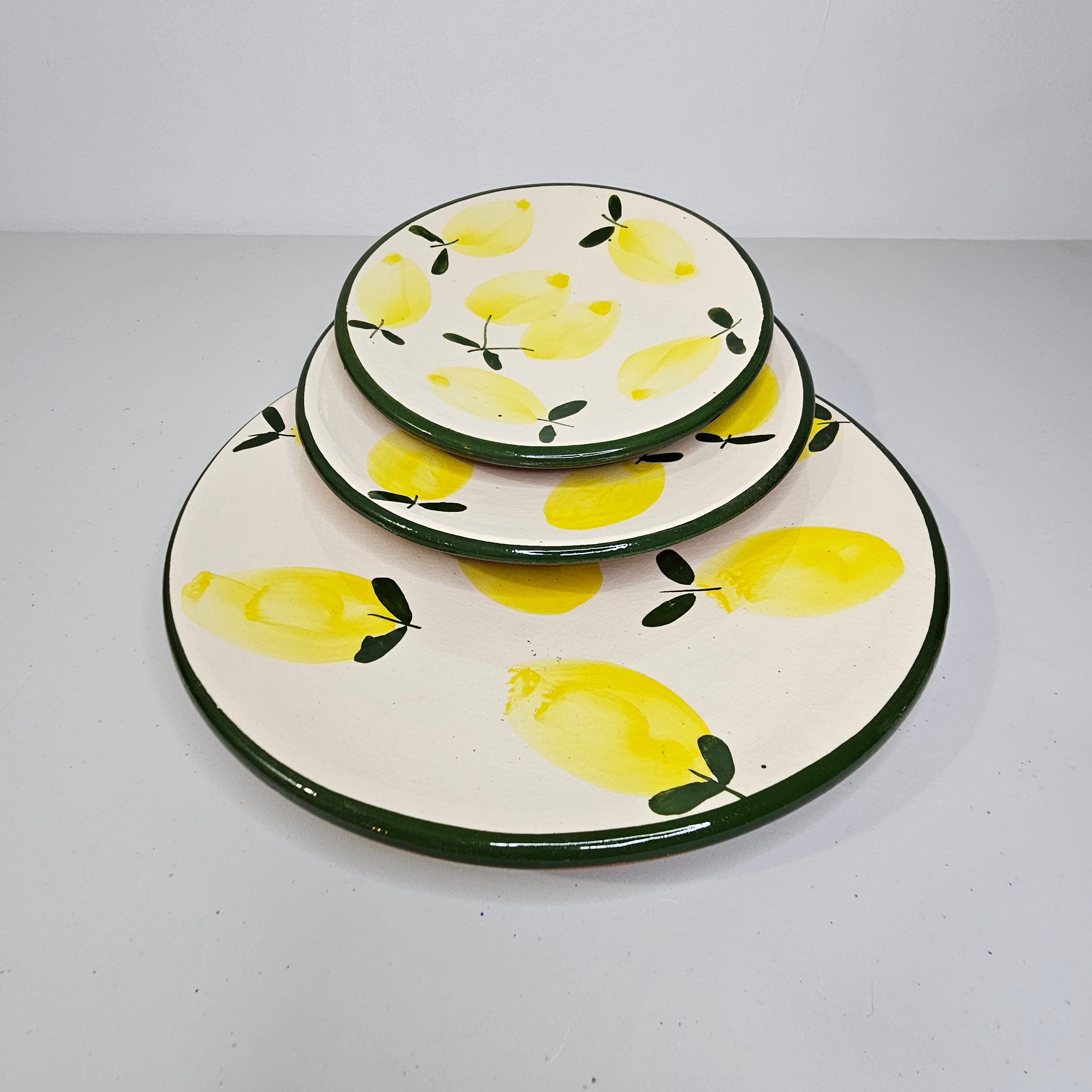 Atlas Lemon Tree – Set of 3 Ceramic Plates