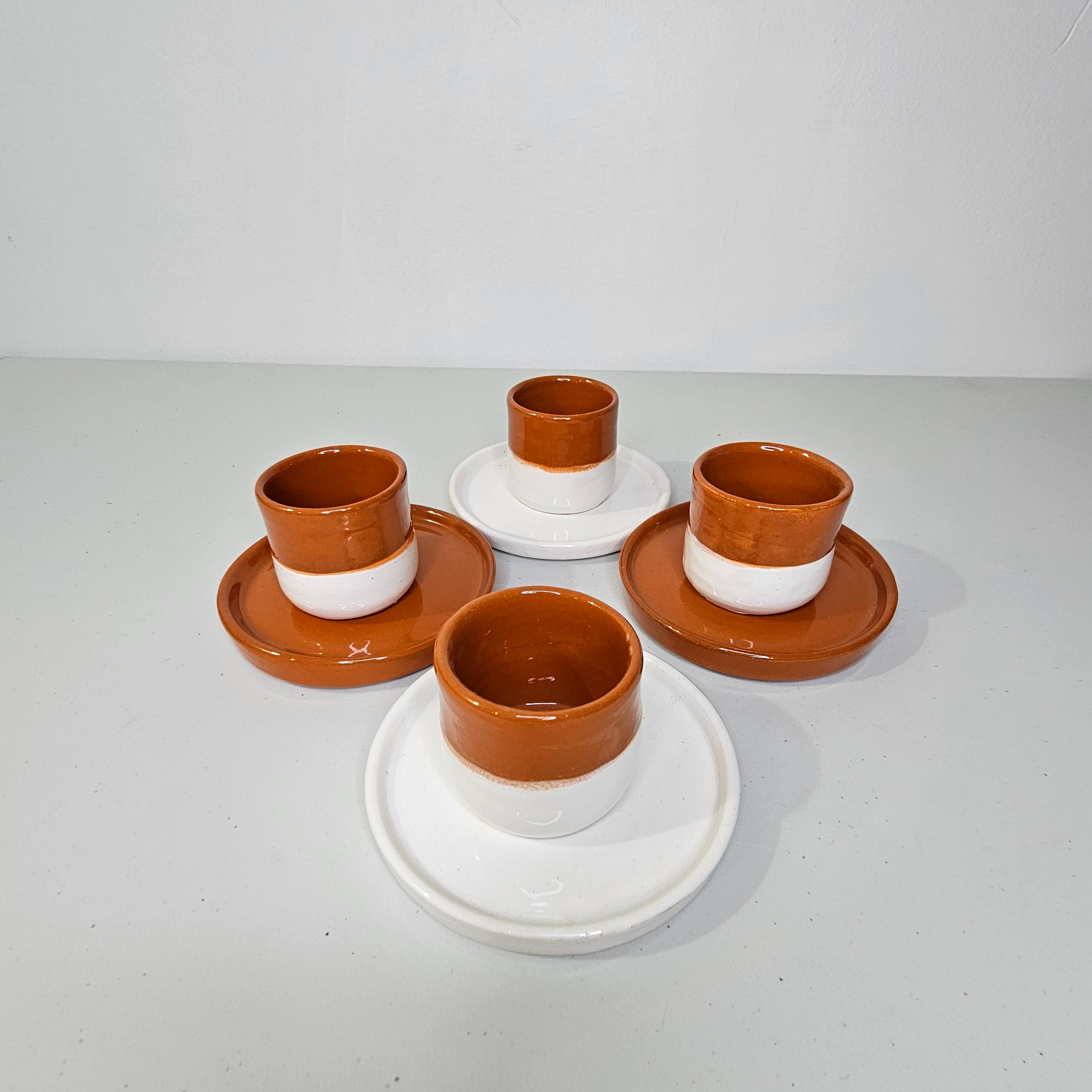 NeoTerra – Coffee Cup &amp; Saucer Earth/White